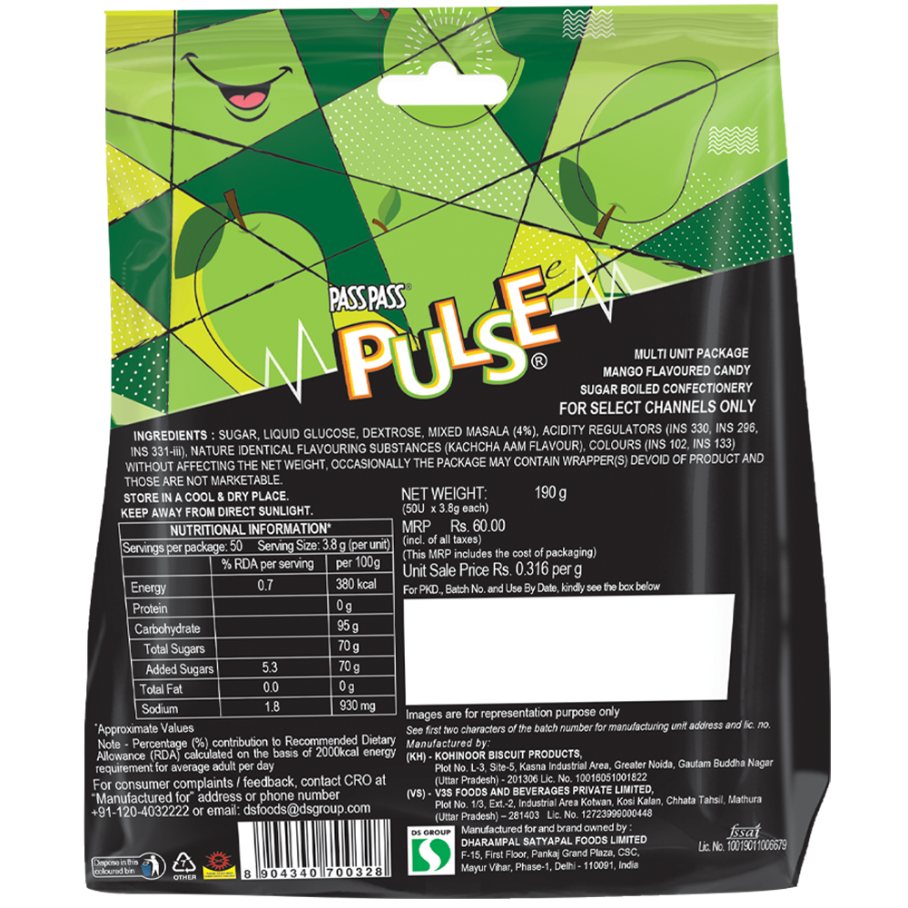 Pulse Kachcha Aam Candy ₹ 60.00 Pack