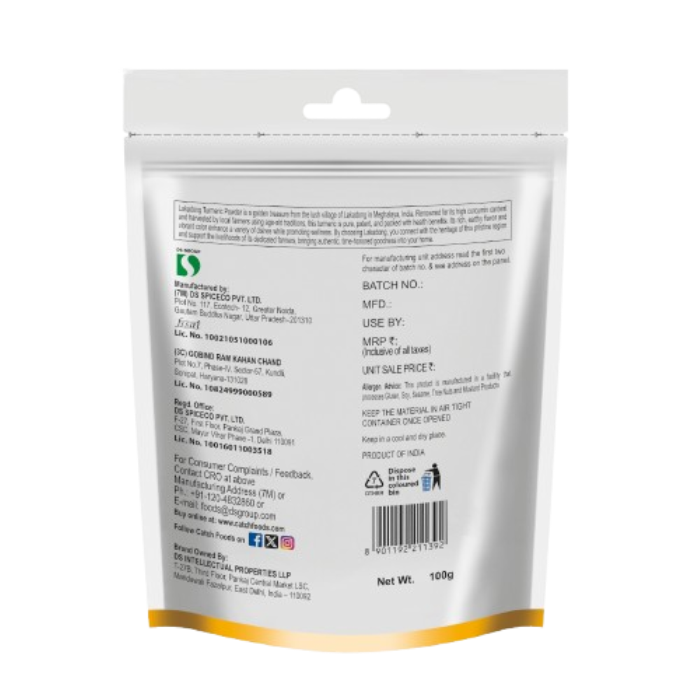 Lakadong Turmeric Powder ₹100.00 | 100g