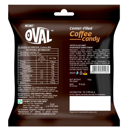 Pass Pass Oval Coffee Candy ₹ 50.00 Pack